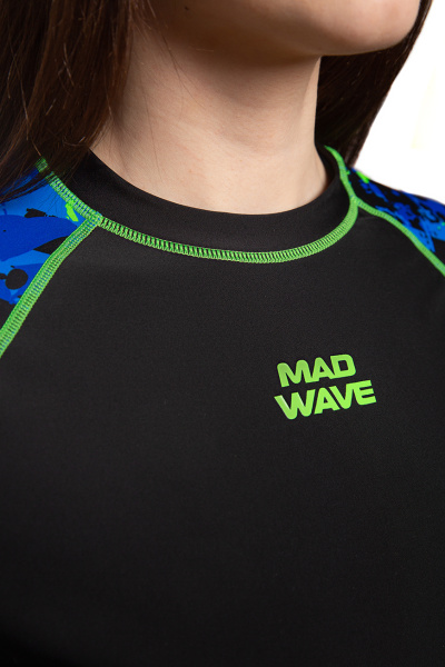 Футболка лайкра Mad Wave C0 длинный рукав (Женский; S; Синий)
